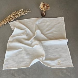 Lange en Triple gaze de coton Blanc (Rèf ES)