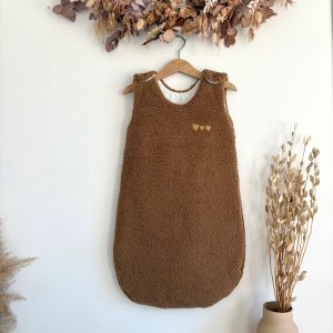 Gigoteuse collection "Sheepy" Cacao avec trio de coeurs taille 1 (Rèf E.S)