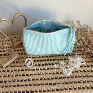 Trousse de Toilette Nid d'abeille Menthe (Rèf E.S)