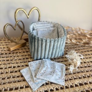 Panière Collection DouceCôte Ocre + 7 lingettes (Rèf Y.A)