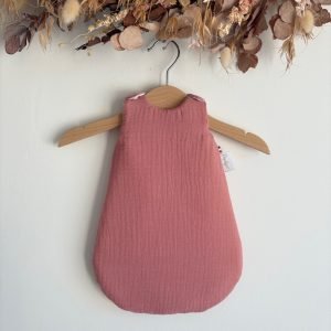 Gigoteuse Poupée en Gaze de Coton Rose (rèf E.S)