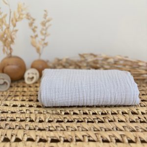 Lange en Triple gaze de coton Gris